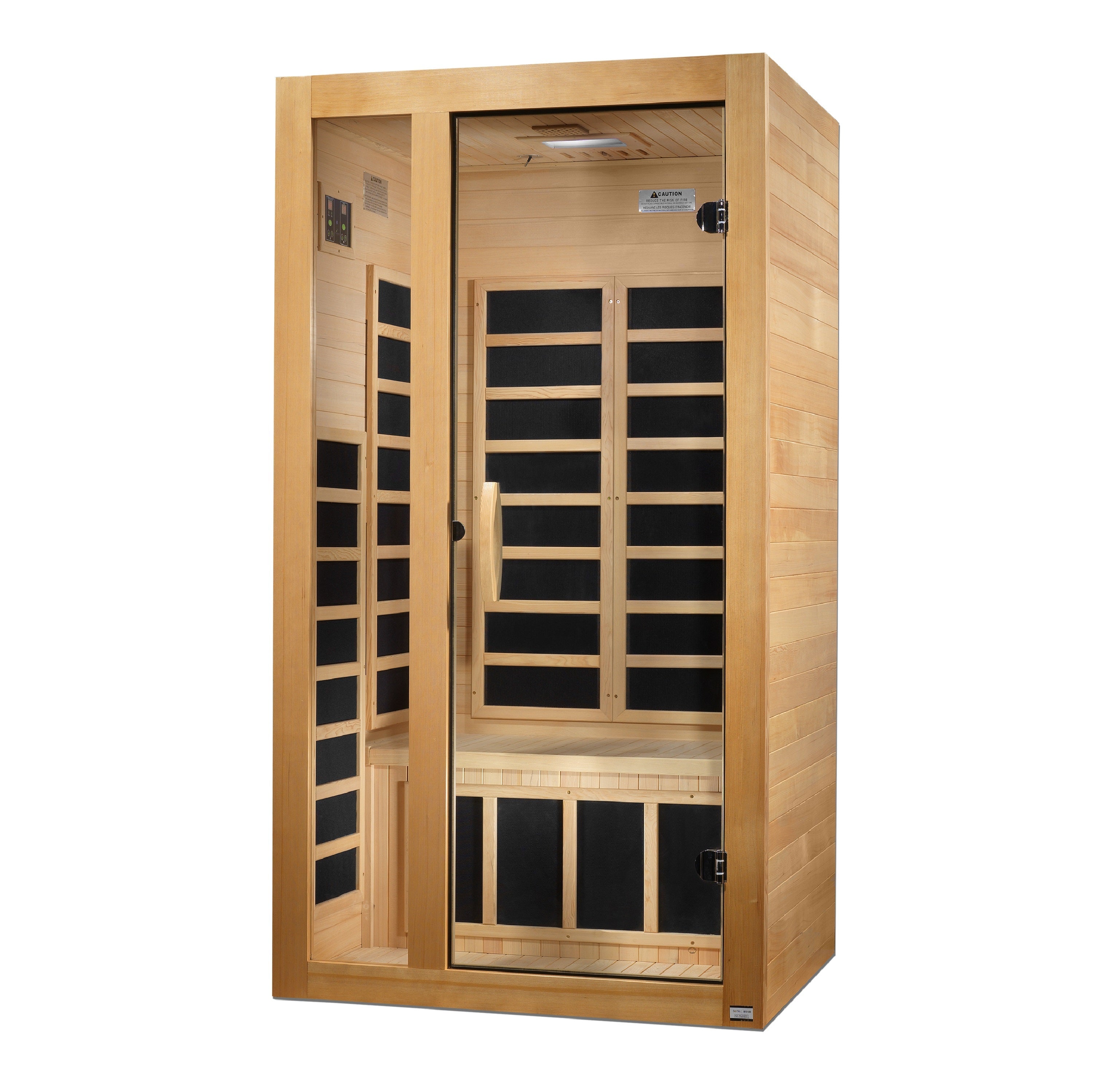 Dynamic "Gracia Elite" 1-2 Person Ultra Low EMF FAR IR Sauna (DYN-6119-01 Elite)