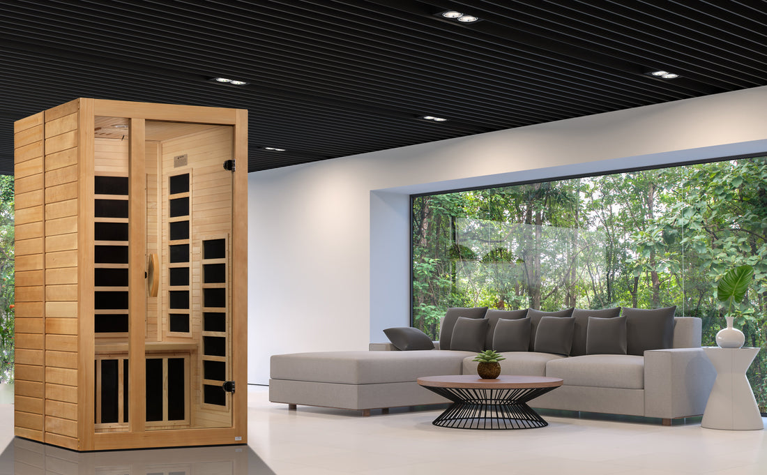 Dynamic "Gracia Elite" 1-2 Person Ultra Low EMF FAR IR Sauna (DYN-6119-01 Elite)