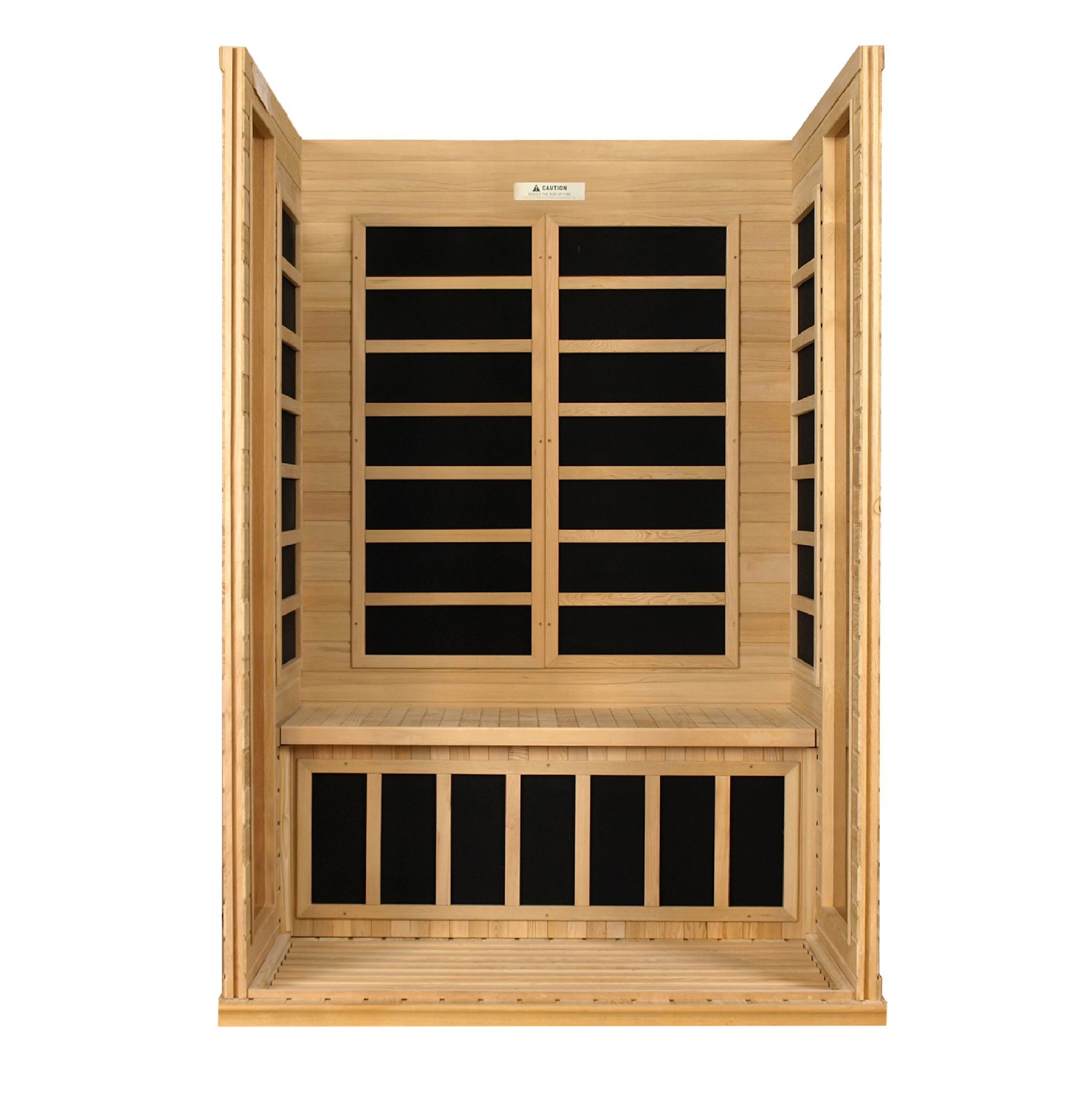 Dynamic "Versailles Elite" 2 Person Ultra Low EMF Far IR Sauna (DYN-6202-03 Elite)