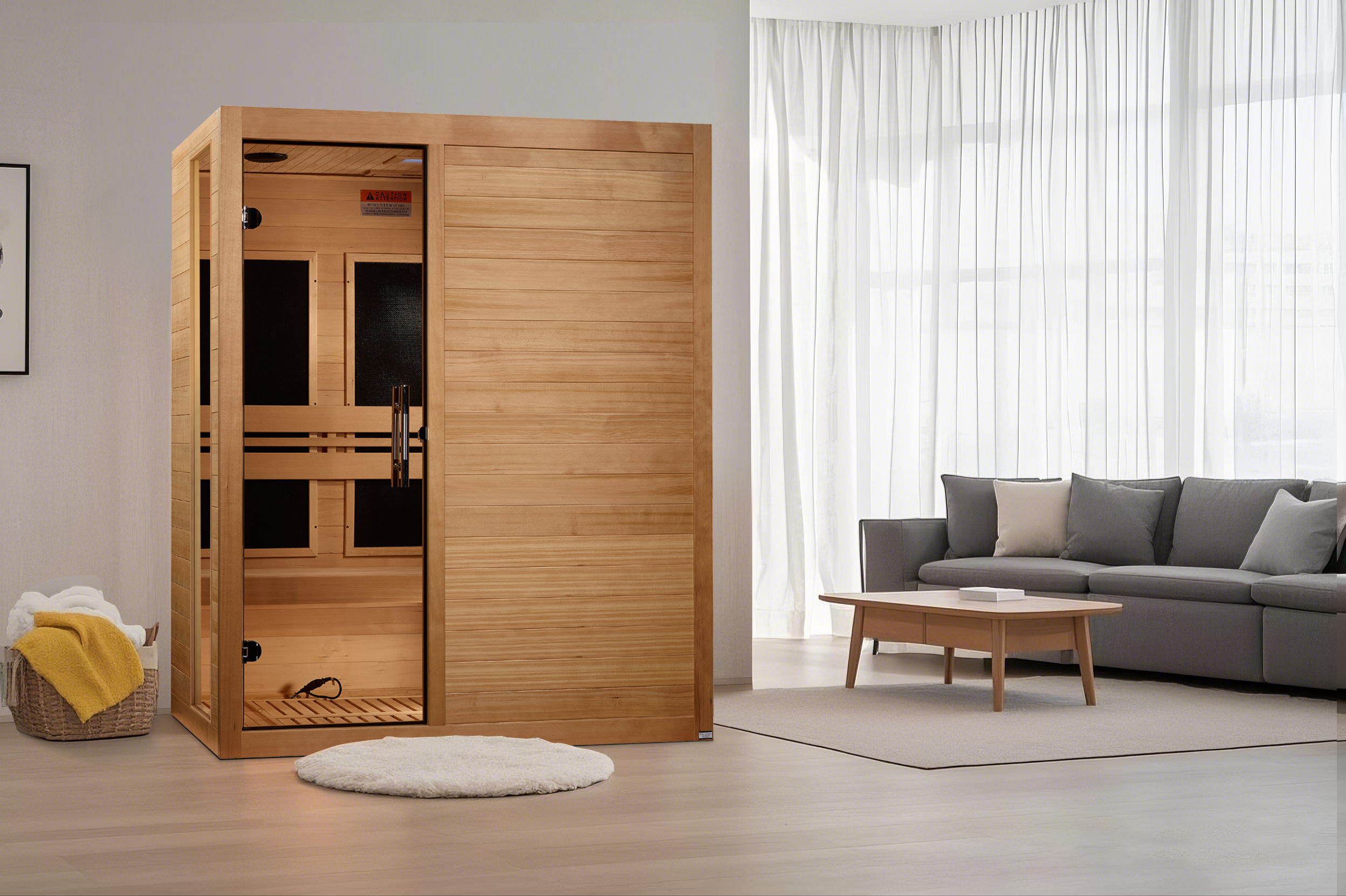 Dynamic "Toscana" 3 Person Ultra Low EMF FAR IR Sauna (DYN-6315-05 Elite)
