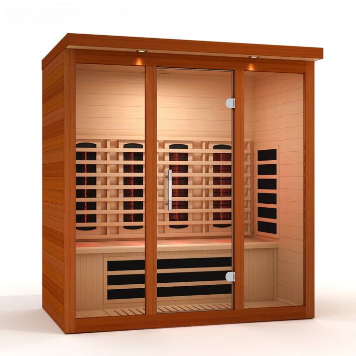 Dynamic "Vila Grande" 4 Person Full Spectrum NZ EMF FAR IR Sauna (DYN-6415-03 FS)