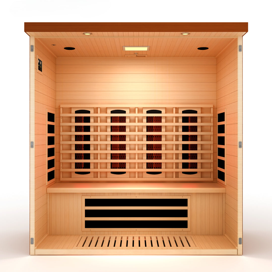 Dynamic "Vila Grande" 4 Person Full Spectrum NZ EMF FAR IR Sauna (DYN-6415-03 FS)