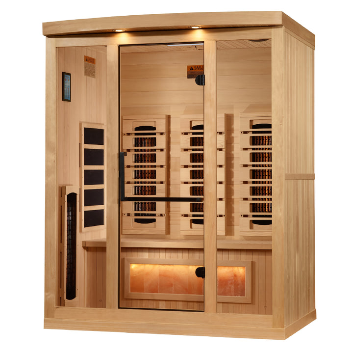Golden Designs 2025 "Reserve Edition" 3 Person Full Spectrum with Himalayan Salt Bar (GDI-8030-03)