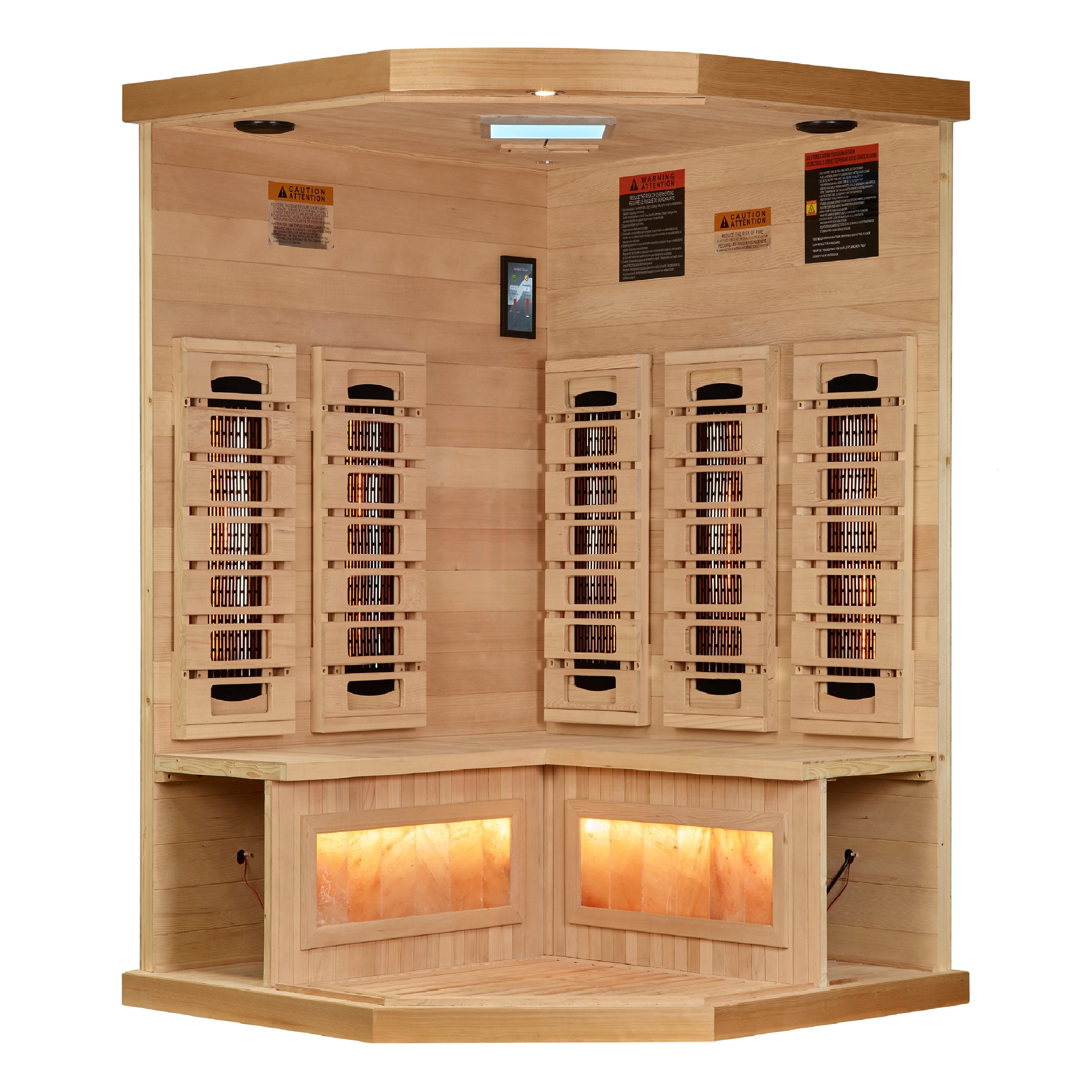 Golden Designs 2025 "Reserve Edition" 3 Person Corner Full Spectrum with Himalayan Salt Bar (GDI-8035-03)