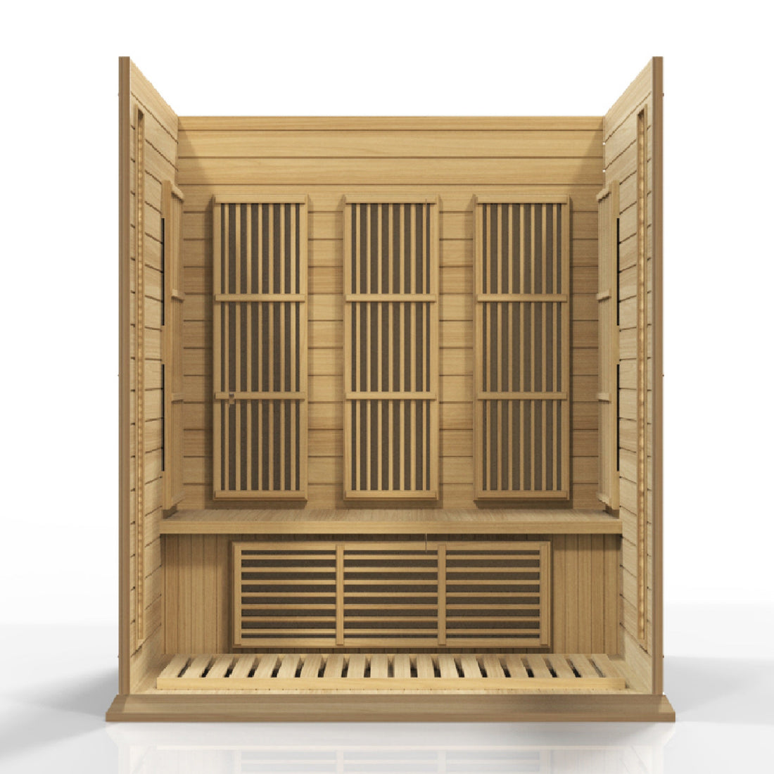 Maxxus 3 Person Low EMF FAR IR Sauna Red Cedar (MX-K306-01 CED)
