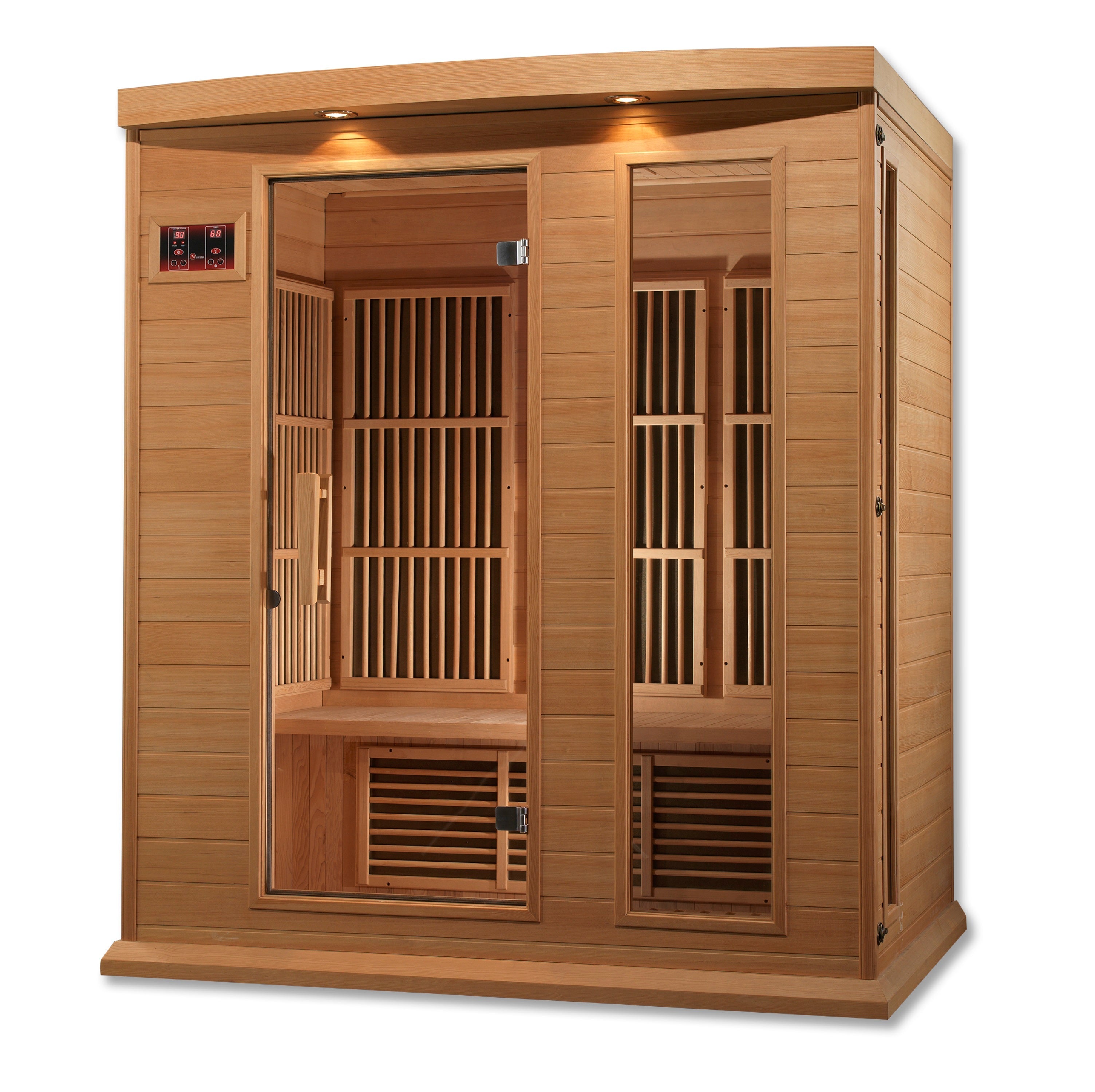 Maxxus 3 Person Low EMF FAR IR Sauna Red Cedar (MX-K306-01 CED)
