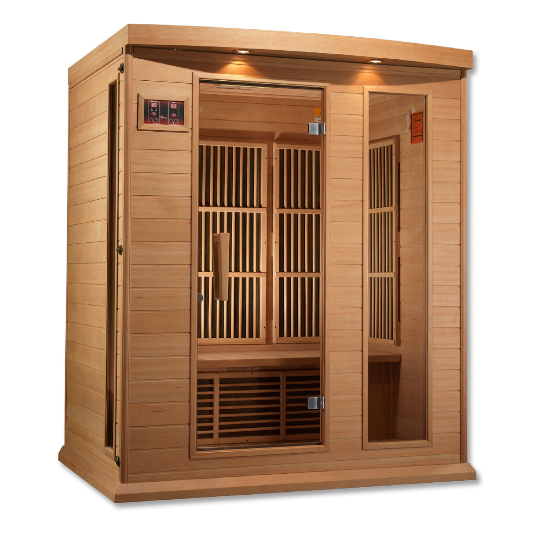 Maxxus 3 Person Low EMF FAR IR Sauna Red Cedar (MX-K306-01 CED)