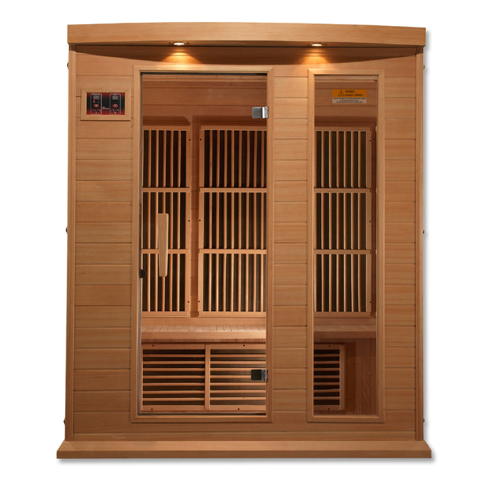 Maxxus 3 Person Low EMF FAR IR Sauna Red Cedar (MX-K306-01 CED)