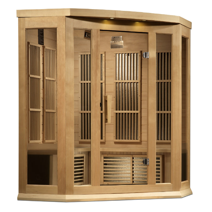 Maxxus 3 Person NZ EMF FAR IR Sauna Red Cedar (MX-K356-01-ZF CED)