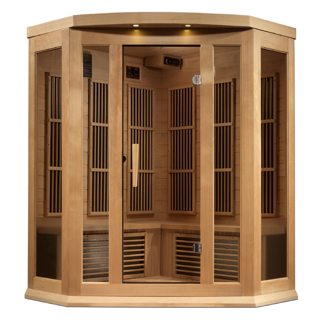 Maxxus 3 Person NZ EMF FAR IR Sauna Red Cedar (MX-K356-01-ZF CED)