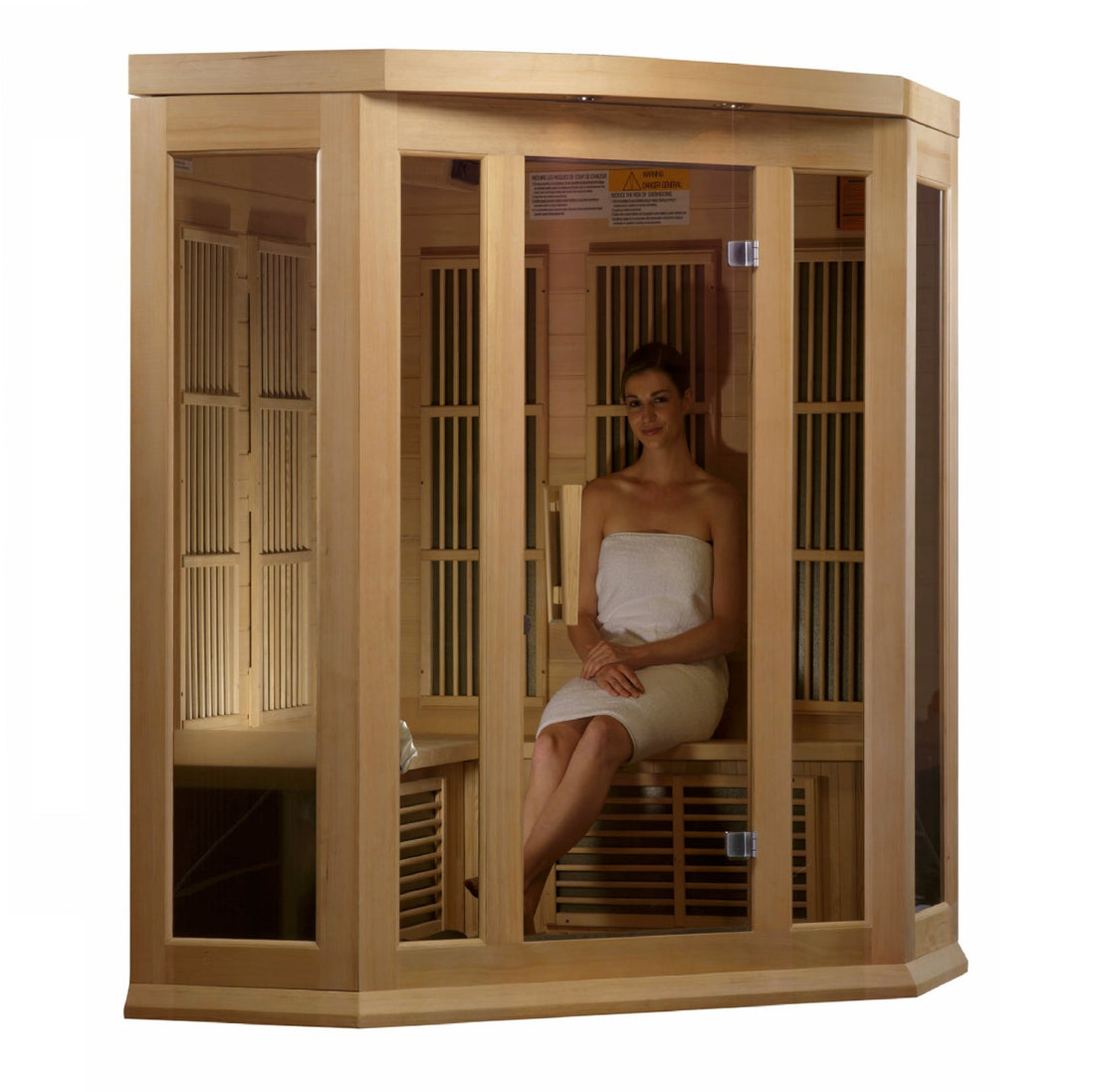 Maxxus 3 Person Low EMF FAR IR Sauna Red Cedar (MX-K356-01 CED)