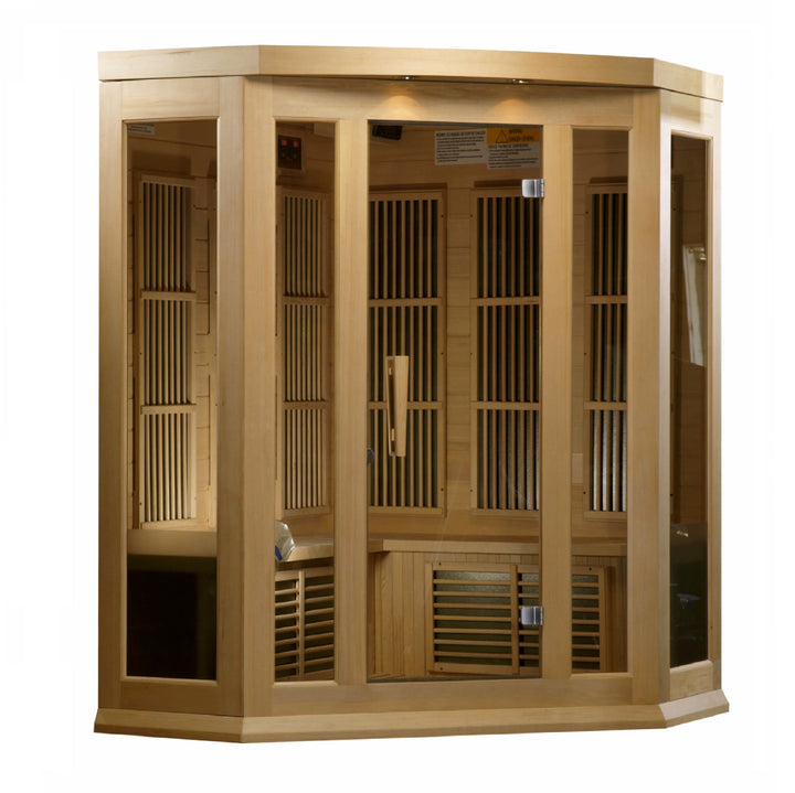 Maxxus 3 Person Low EMF FAR IR Sauna Red Cedar (MX-K356-01 CED)