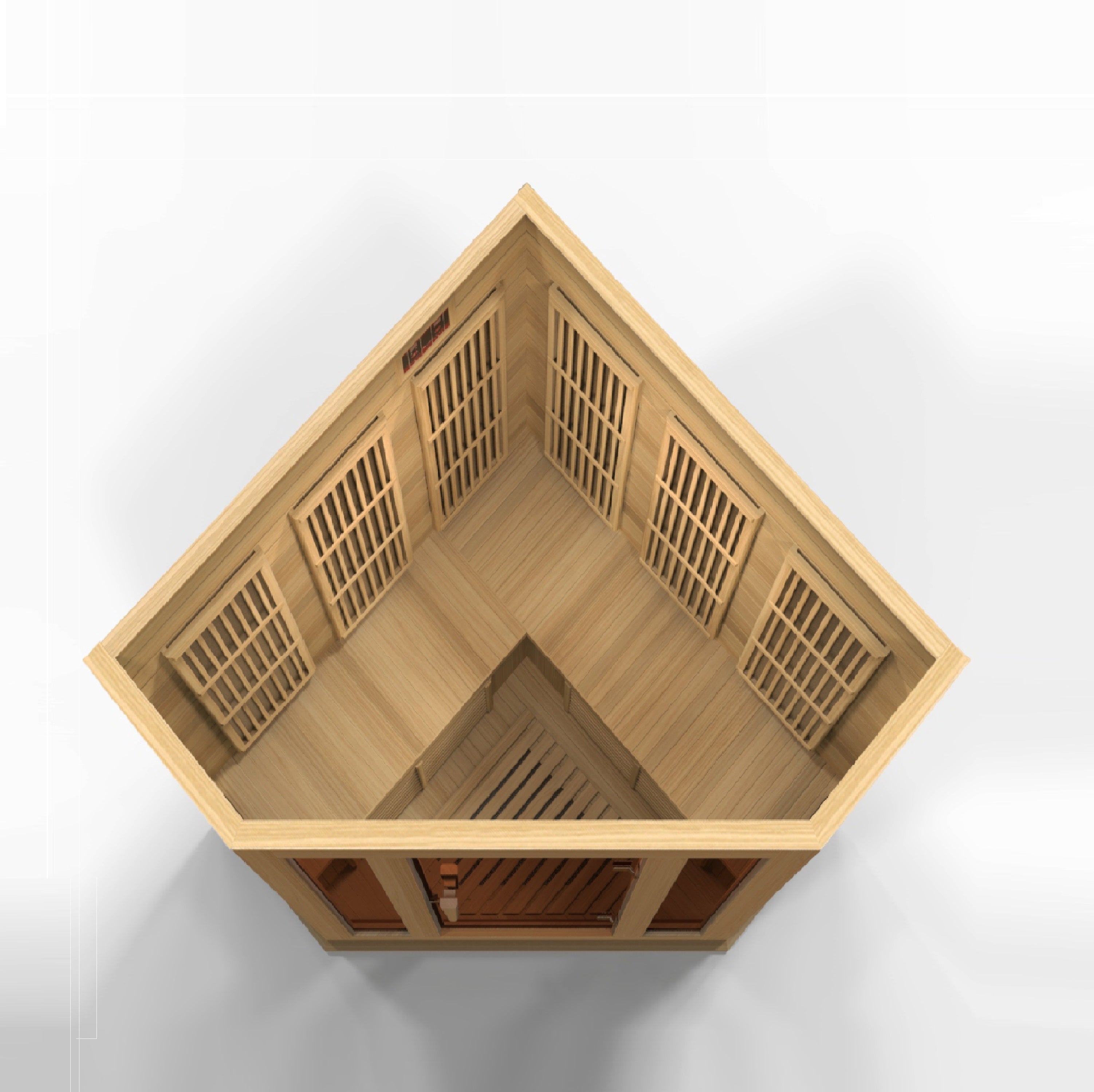 Maxxus 3 Person Low EMF FAR IR Sauna Red Cedar (MX-K356-01 CED)