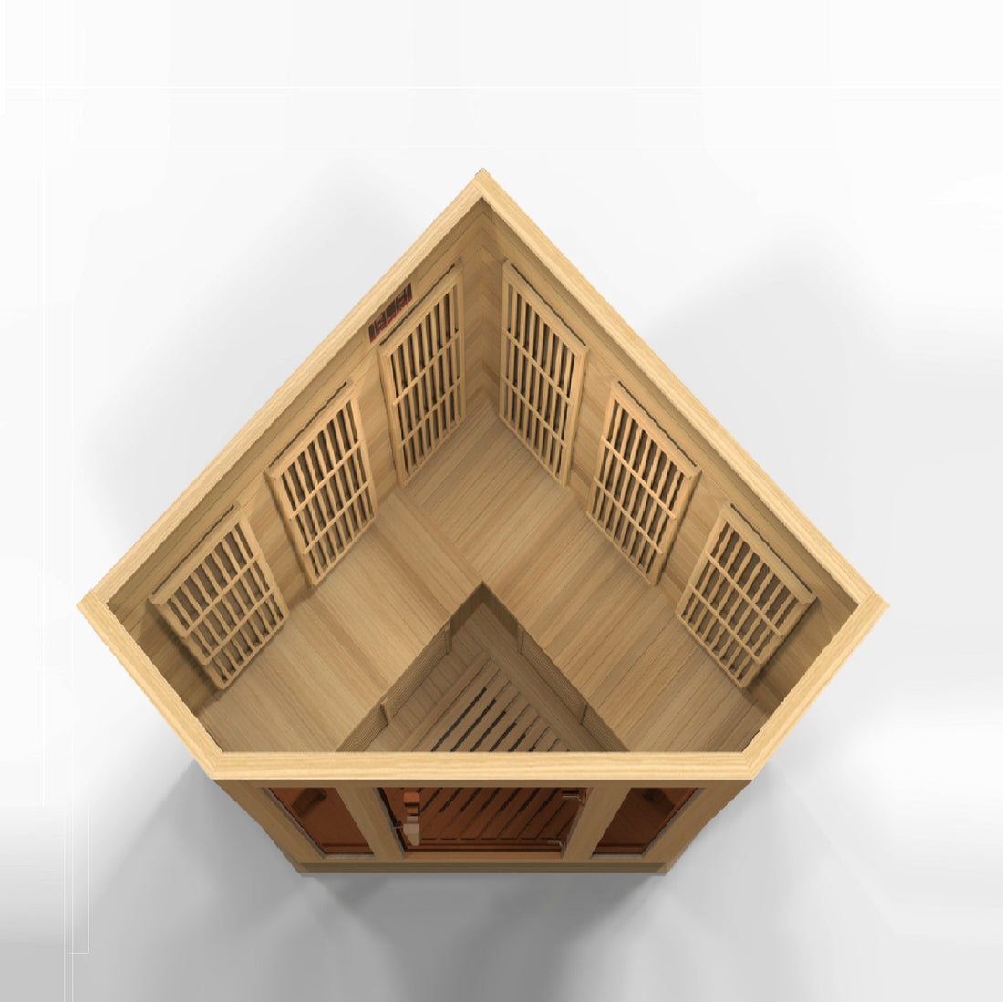 Maxxus 3 Person Low EMF FAR IR Sauna Red Cedar (MX-K356-01 CED)