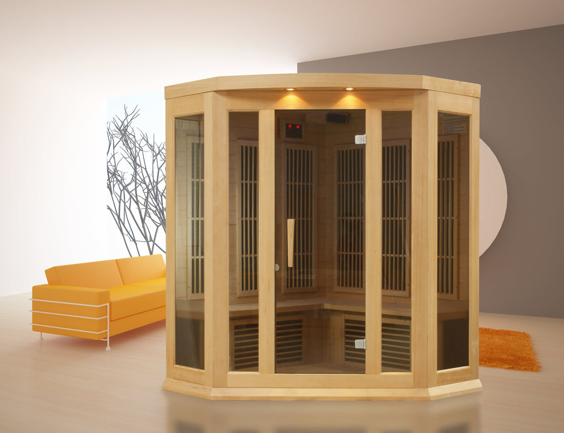 Maxxus 3 Person Low EMF FAR IR Sauna Red Cedar (MX-K356-01 CED)