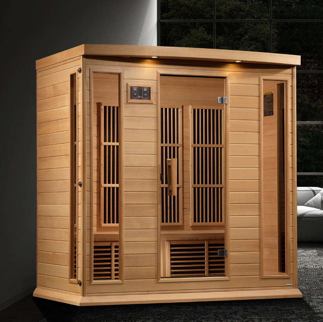 Maxxus 4 Person NZ EMF FAR IR Sauna Red Cedar (MX-K406-01-ZF CED)