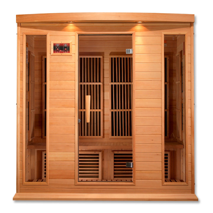 Maxxus 4 Person Low EMF FAR IR Sauna Red Cedar (MX-K406-01 CED)
