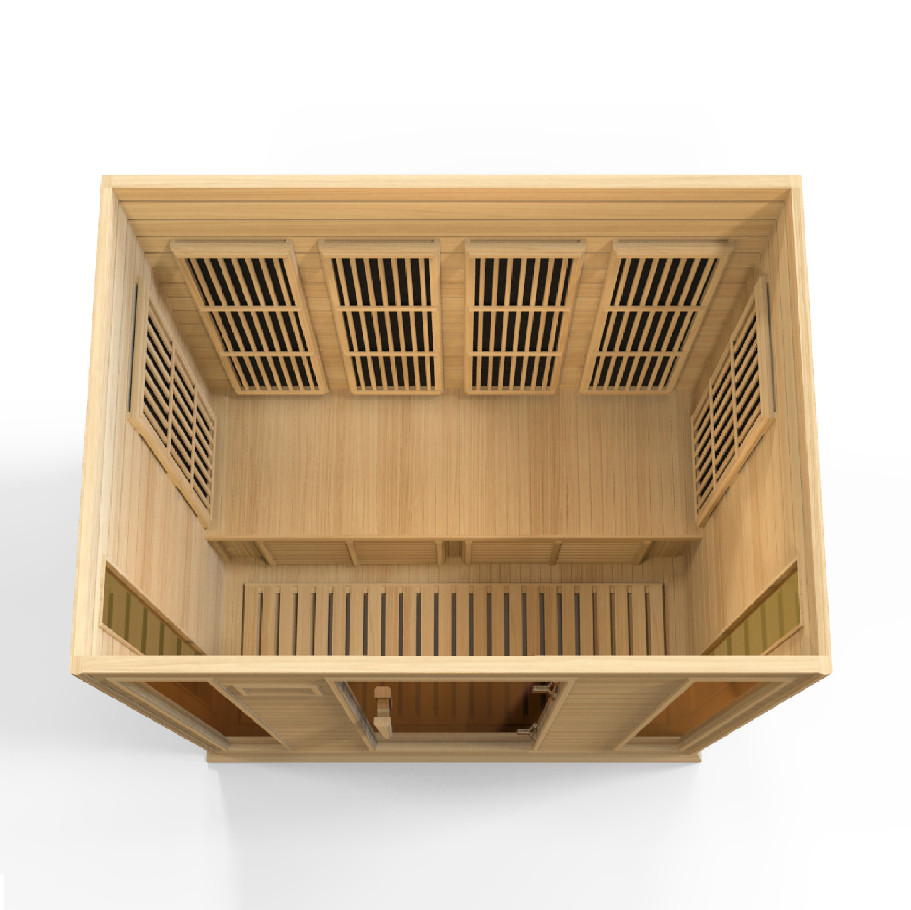 Maxxus 4 Person Low EMF FAR IR Sauna Red Cedar (MX-K406-01 CED)