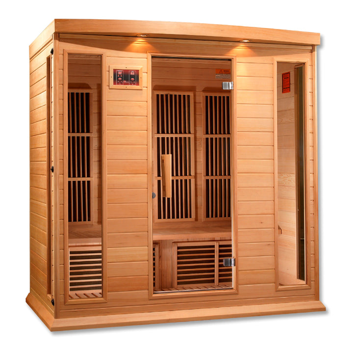 Maxxus 4 Person Low EMF FAR IR Sauna Red Cedar (MX-K406-01 CED)