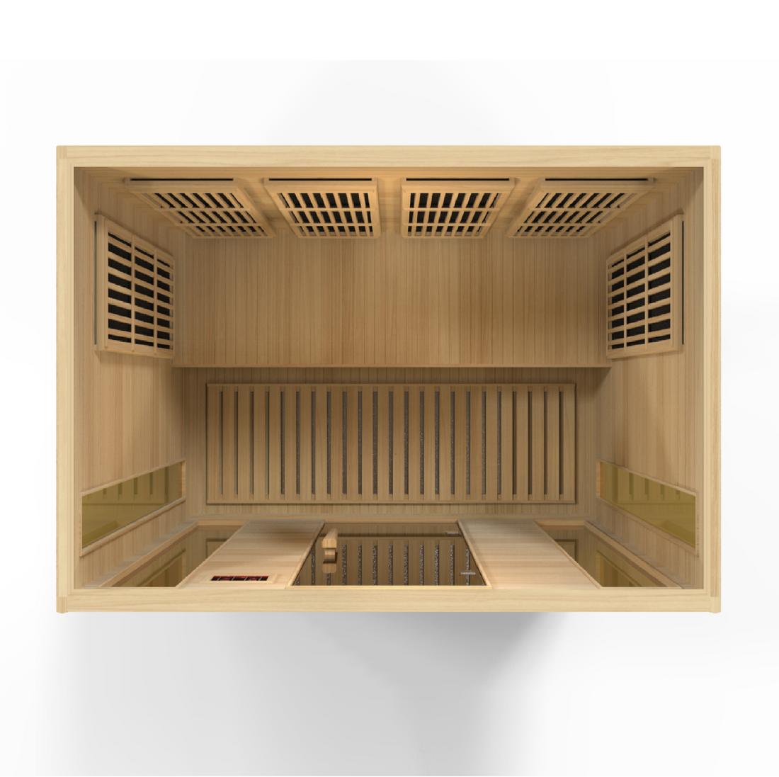 Maxxus 4 Person Low EMF FAR IR Sauna Red Cedar (MX-K406-01 CED)