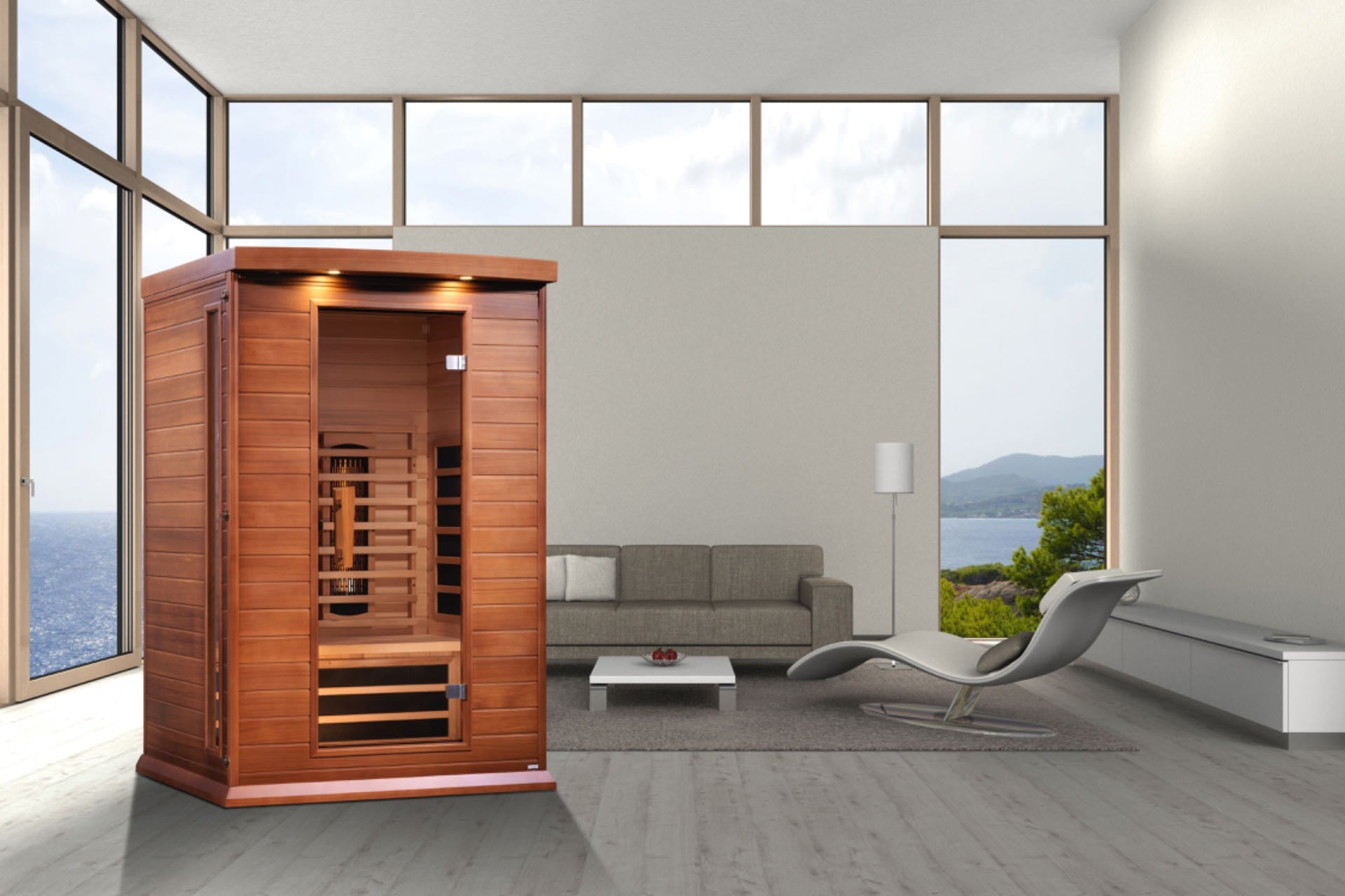 Maxxus 2 Person Full Spectrum IR Sauna Red Cedar (MX-M206-01-FS CED)