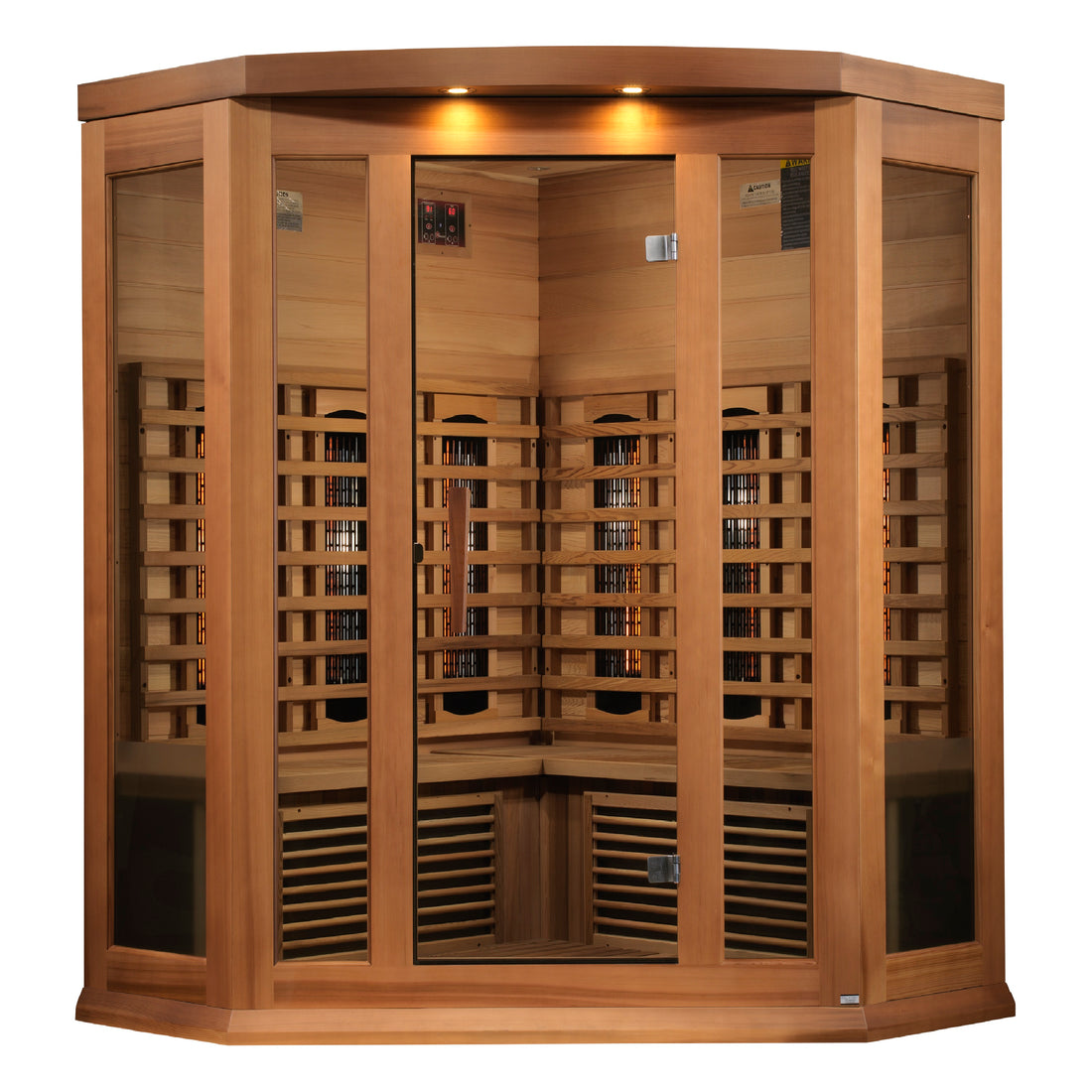 Maxxus 3 Person Corner Full Spectrum IR Sauna (MX-M356-01-FS CED)