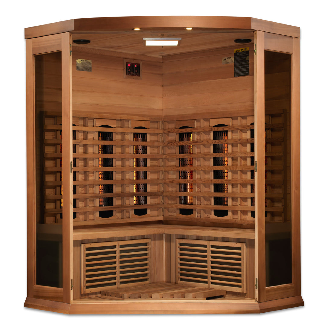 Maxxus 3 Person Corner Full Spectrum IR Sauna (MX-M356-01-FS CED)