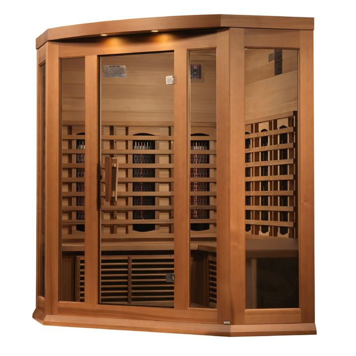 Maxxus 3 Person Corner Full Spectrum IR Sauna (MX-M356-01-FS CED)