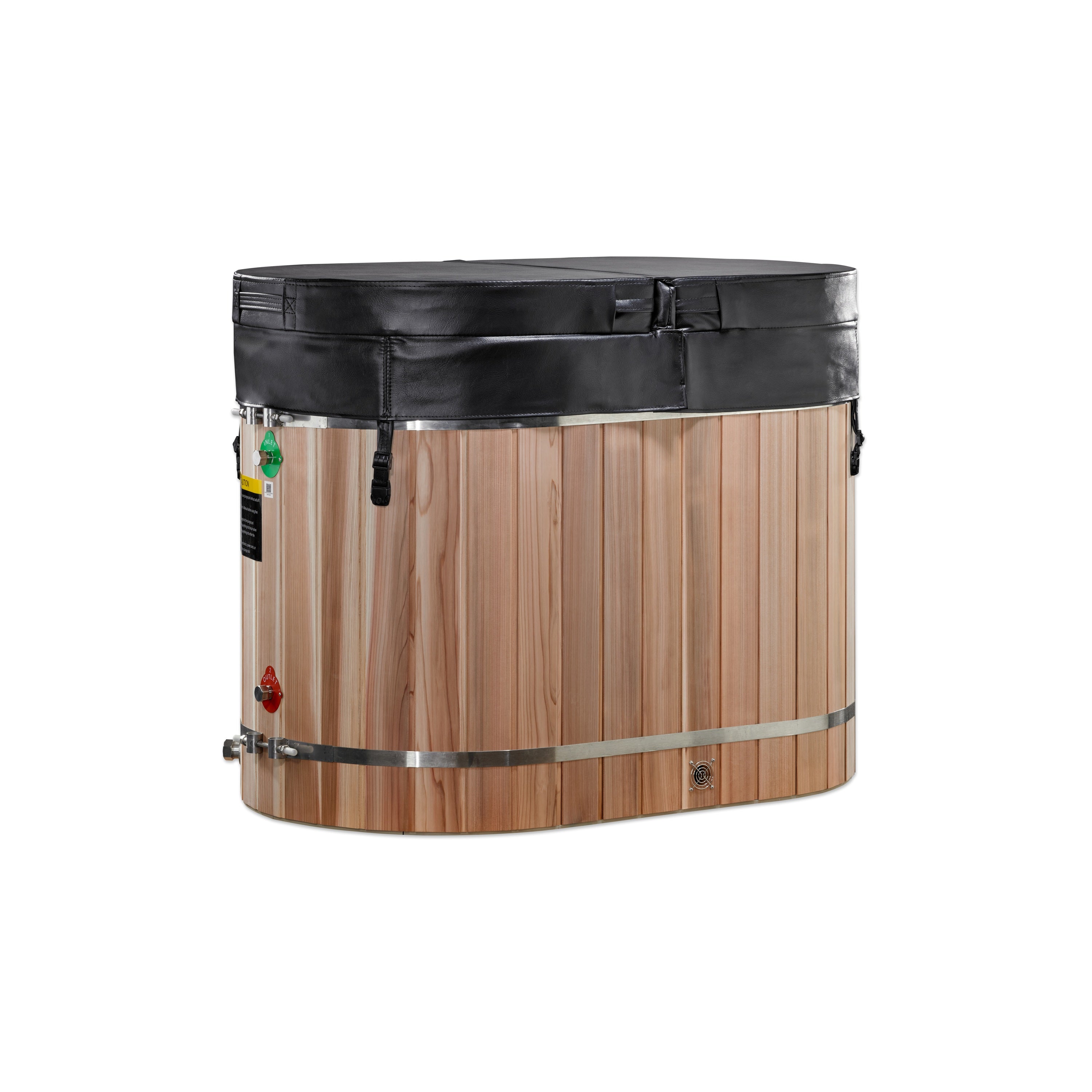 Dynamic Cold Therapy Oval Barrel Tub (50-P) Pacific Cedar - 3/4 IN-OUT without Motor