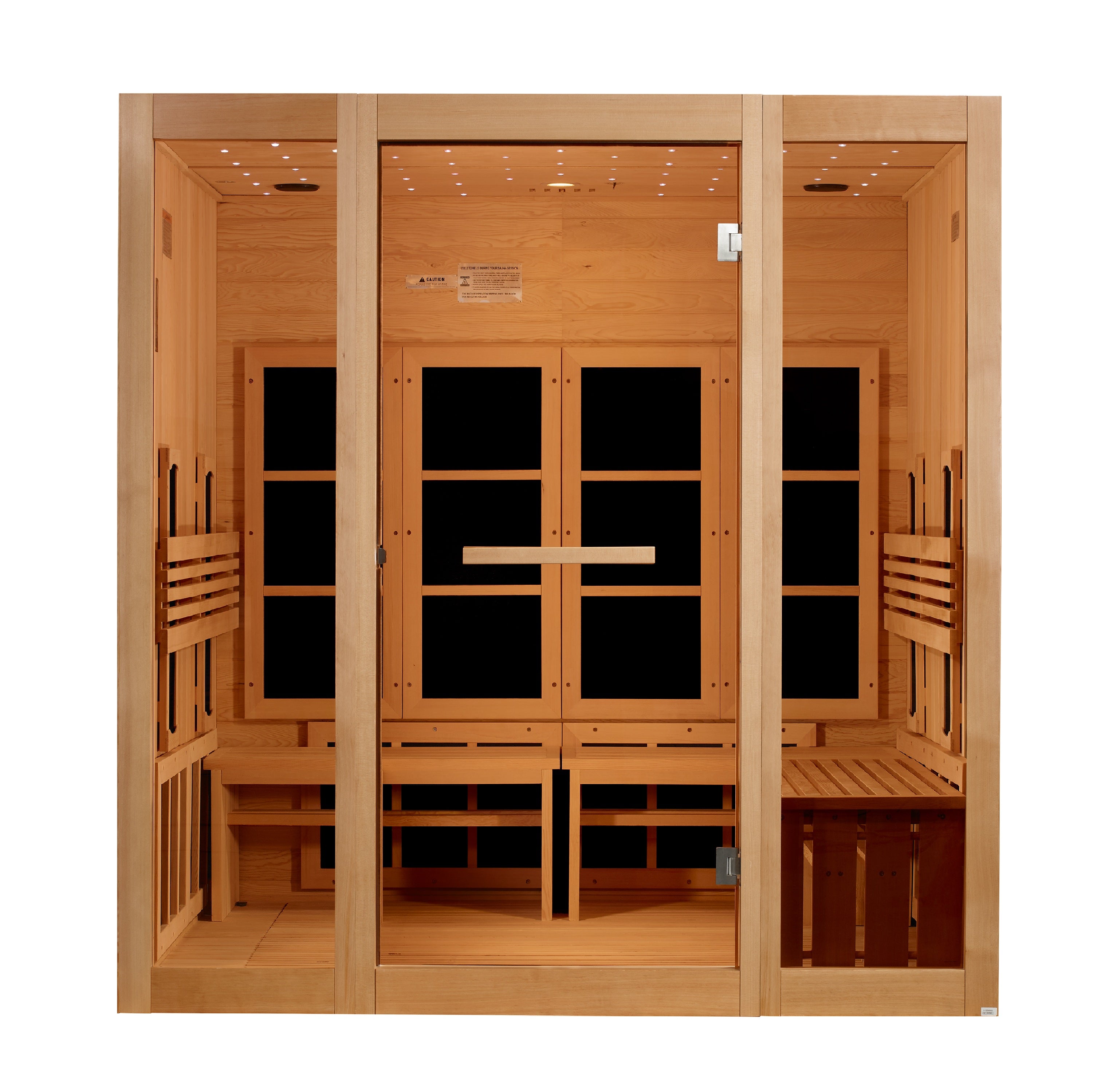 Golden Designs "Catalonia" 8 Person Full Spectrum NZ EMF FAR IR Sauna (GDI-6880-03 FS)
