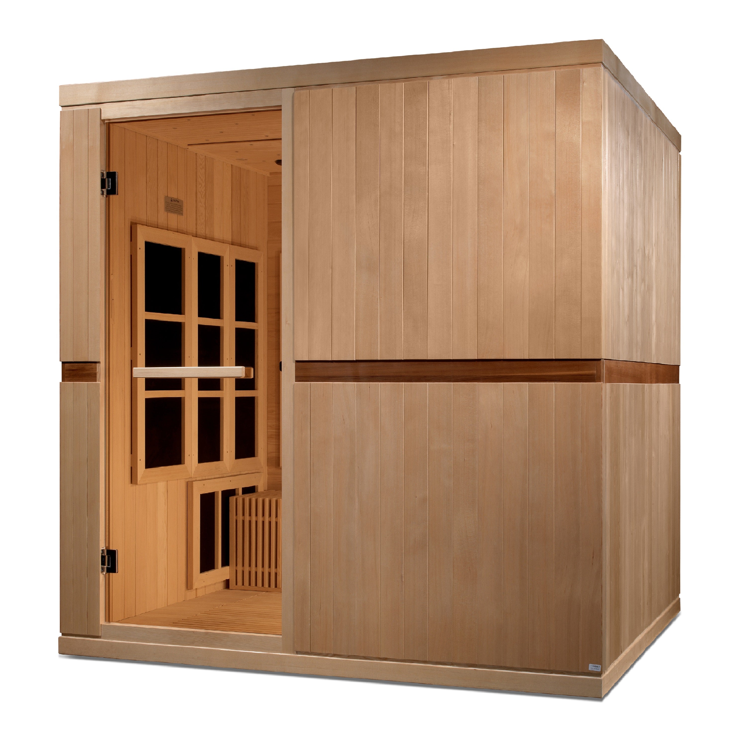 Golden Designs 2025 "Catalonia" 8 Person Near Zero EMF FAR IR Sauna (GDI-6880-02 Elite)