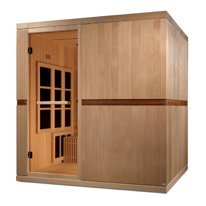 Golden Designs 2025 "Catalonia" 8 Person Near Zero EMF FAR IR Sauna (GDI-6880-02 Elite)