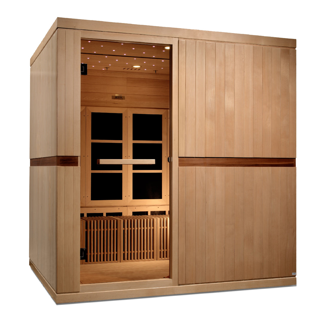 Golden Designs 2025 "Catalonia" 8 Person Near Zero EMF FAR IR Sauna (GDI-6880-02 Elite)