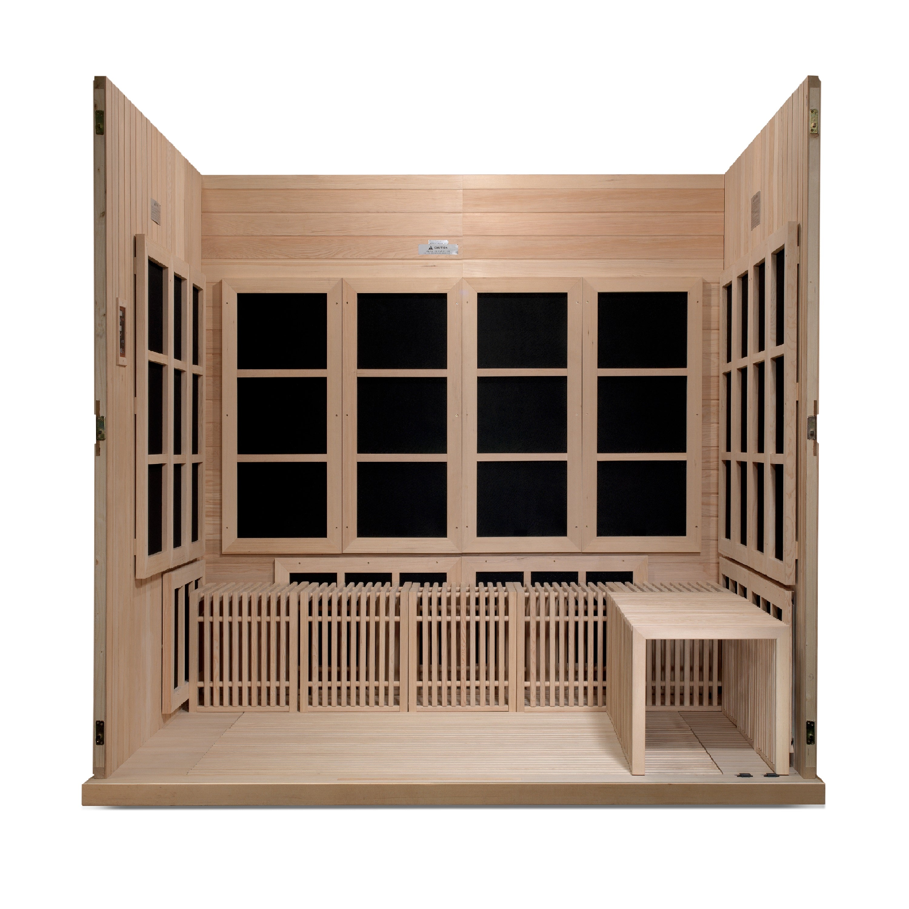Golden Designs 2025 "Catalonia" 8 Person Near Zero EMF FAR IR Sauna (GDI-6880-02 Elite)