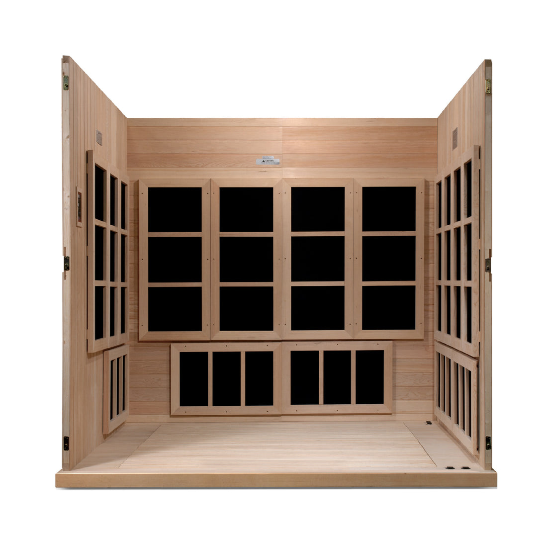 Golden Designs 2025 "Catalonia" 8 Person Near Zero EMF FAR IR Sauna (GDI-6880-02 Elite)